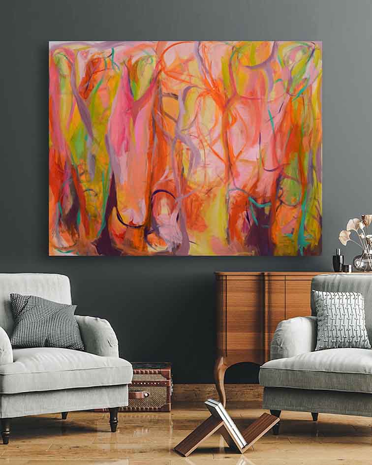 Abstract-Art-Buy-Emerging-Contemporary-Saatchiart-Saatchi -Gabriela Tolomei in the enchanted Mounted