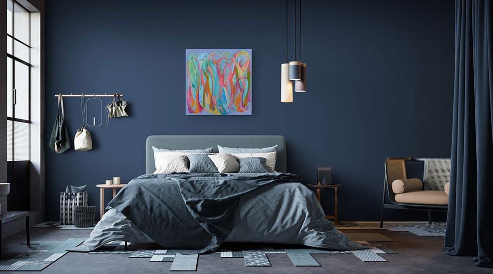 Abstract-Art-Buy-Emerging-Contemporary-Saatchiart-Saatchi -Gabriela Tolomei la llave del encuentro Mounted